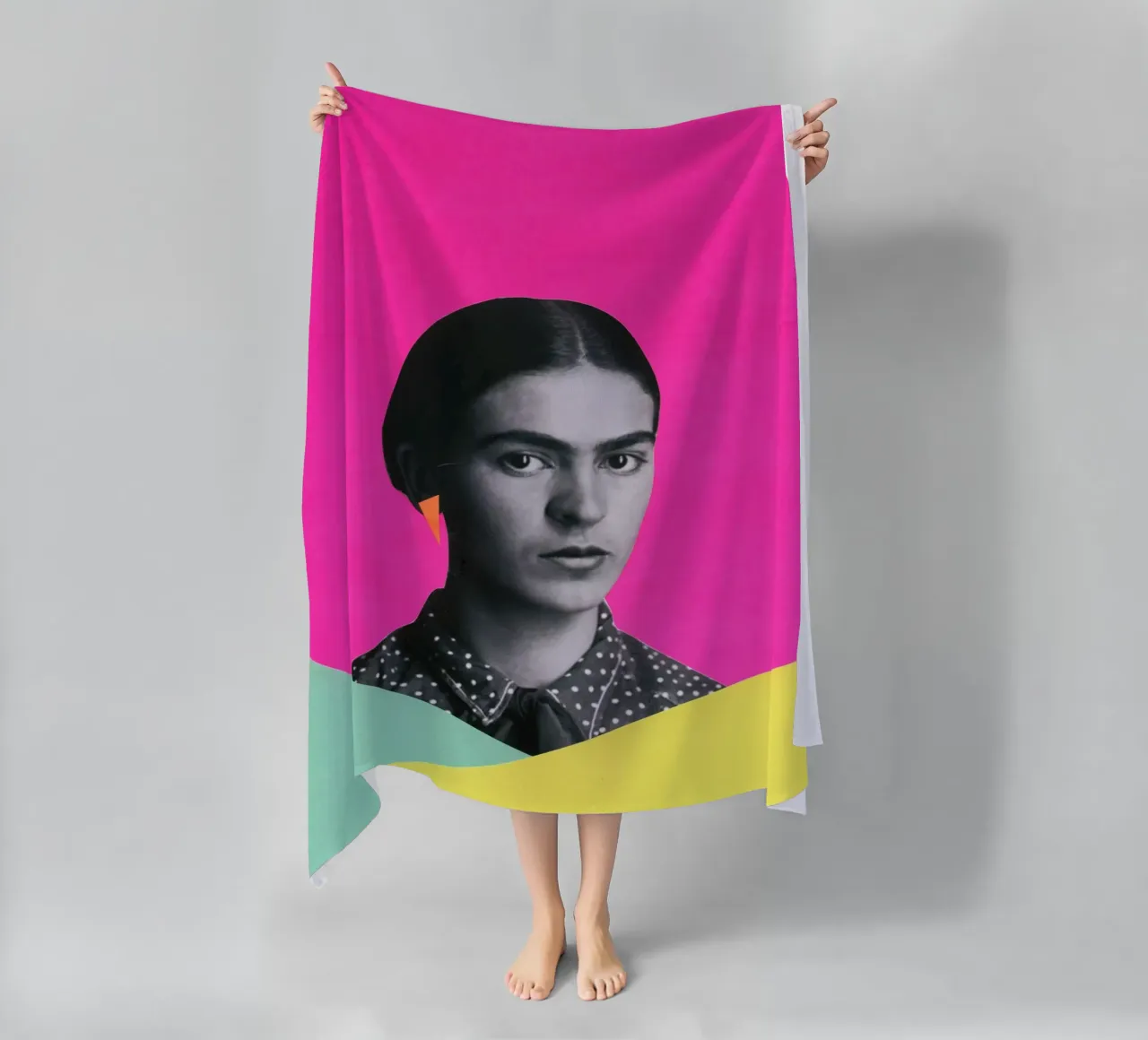 Frida moderna telo mare da Cassia Beck Collage
