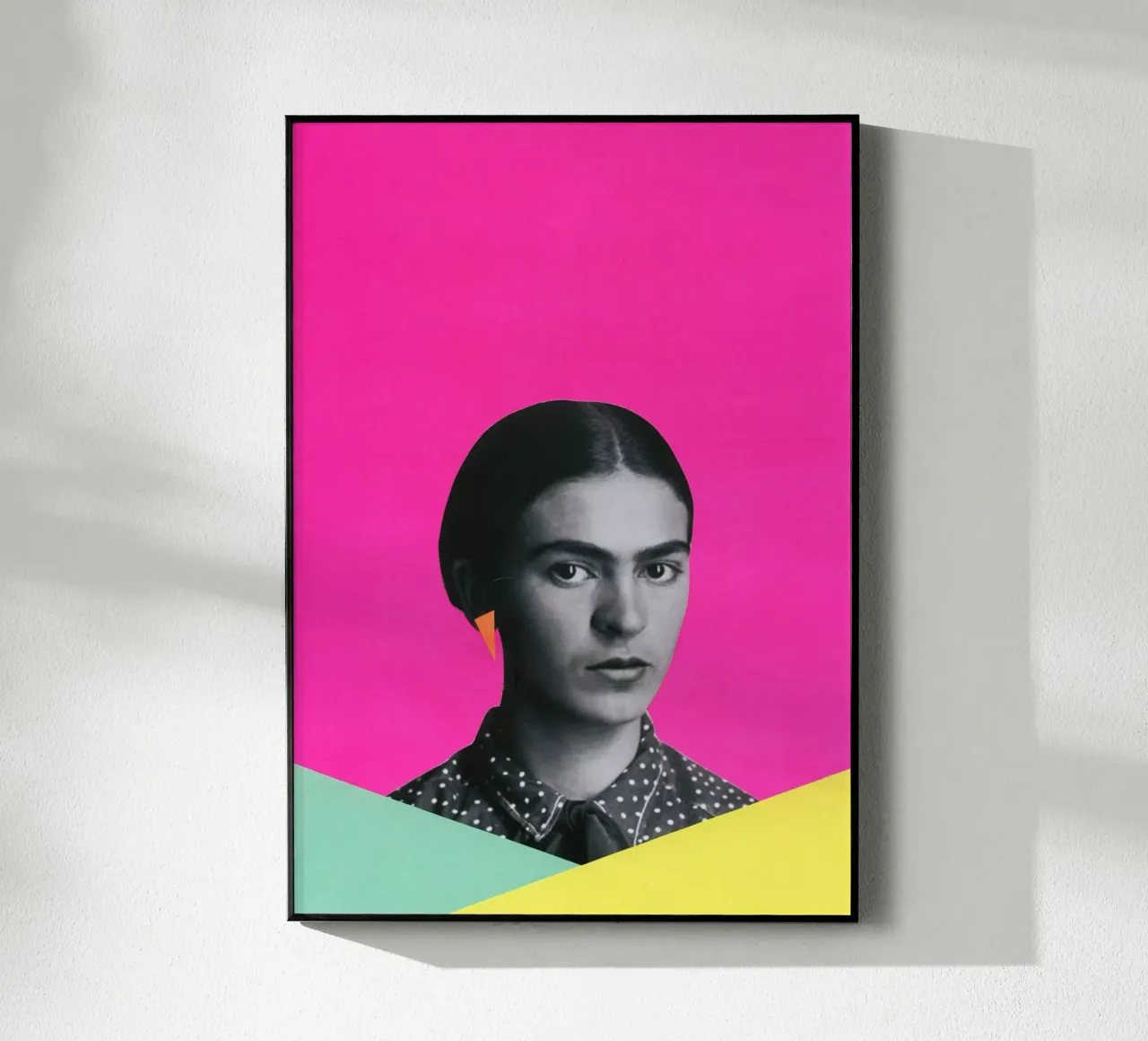 Frida moderna plexiglass da Cassia Beck Collage