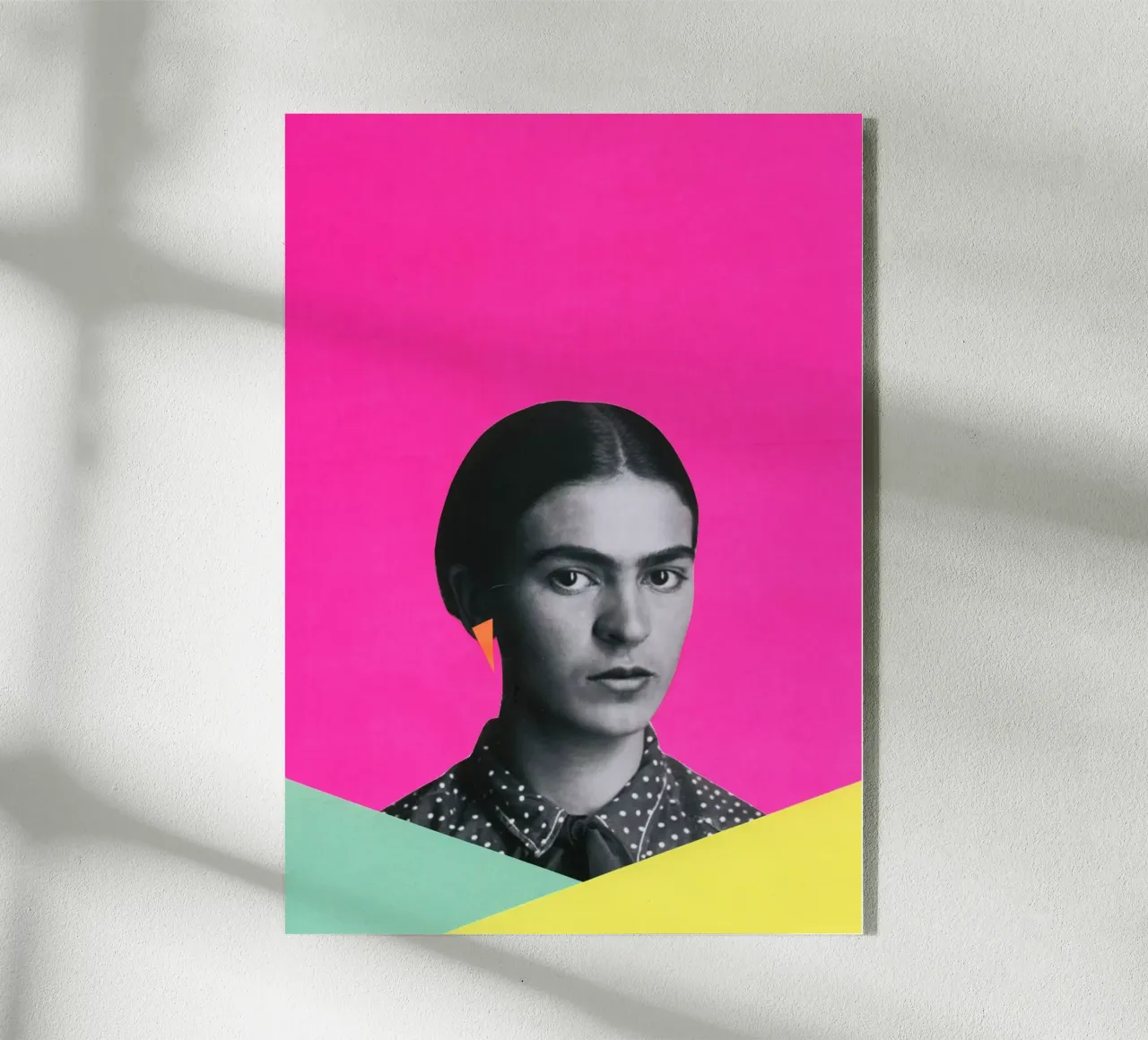 Frida moderna plexiglass da Cassia Beck Collage