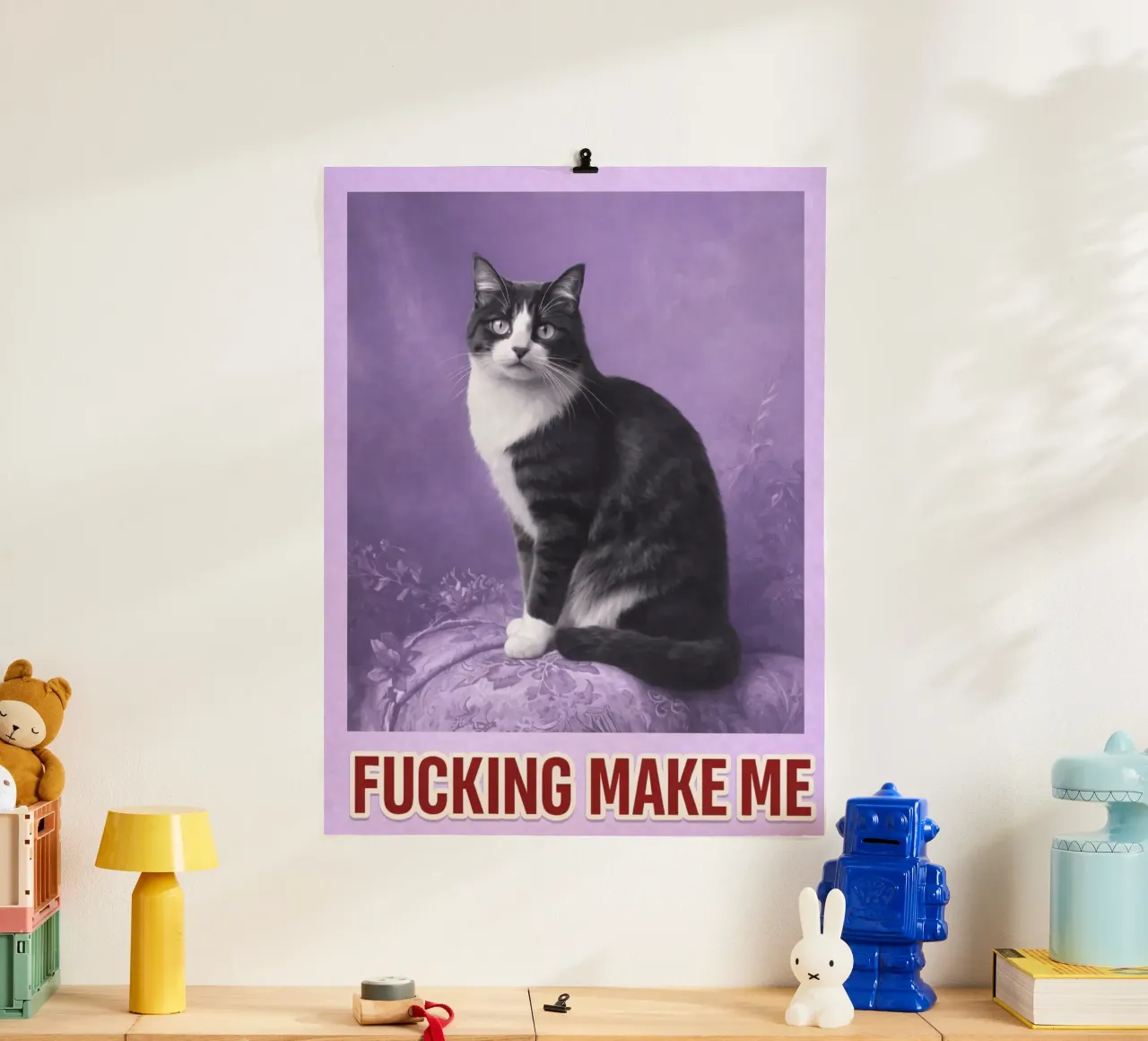 make me cat poster by Elfath