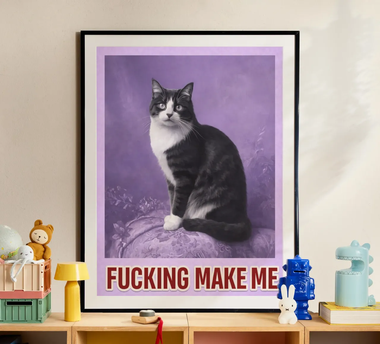 make me cat poster by Elfath