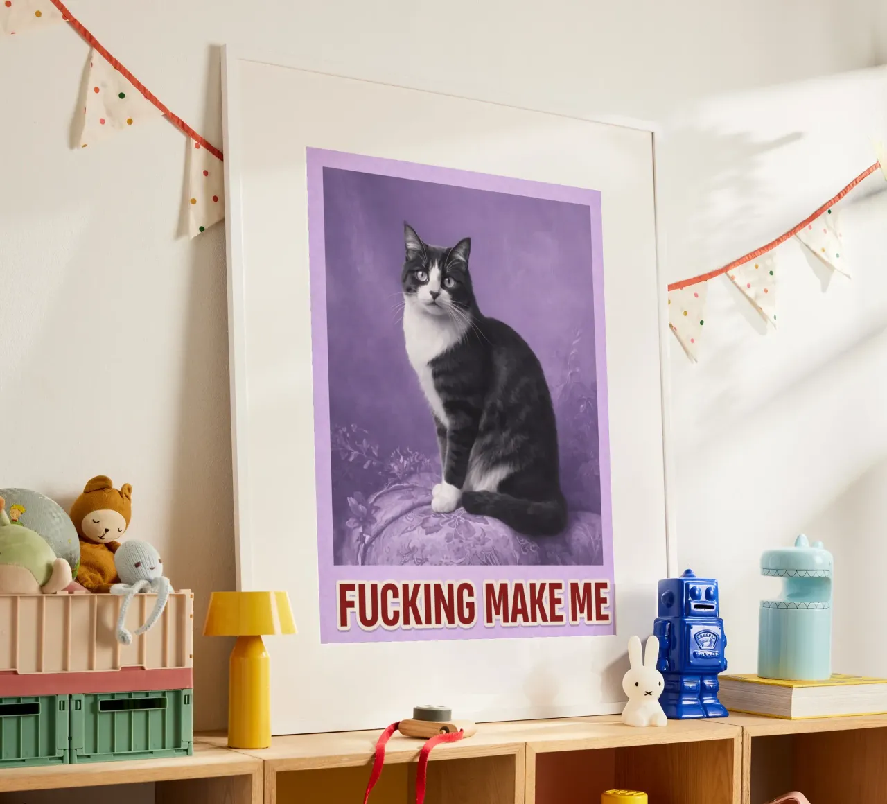 make me cat poster by Elfath