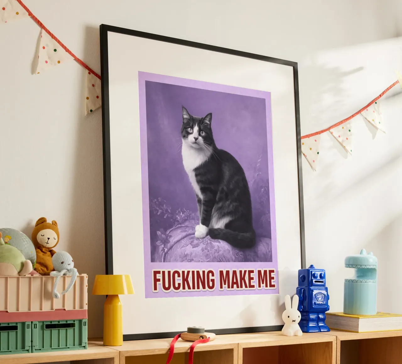 make me cat poster by Elfath