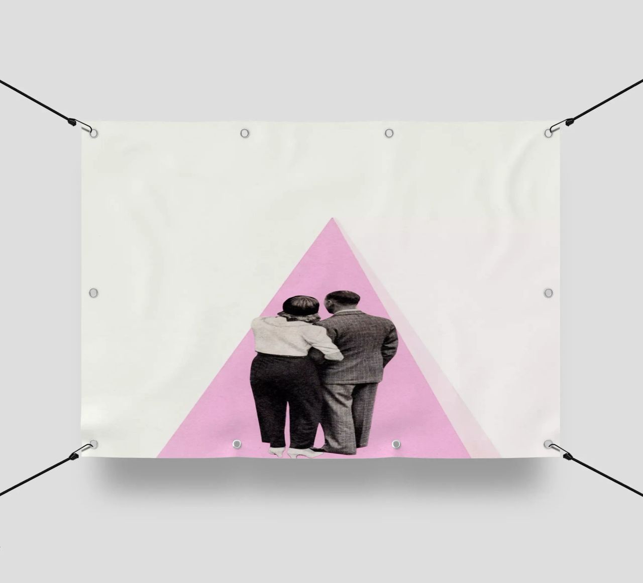 C'est juste toi et moi, bébé bâche pvc de Cassia Beck Collage
