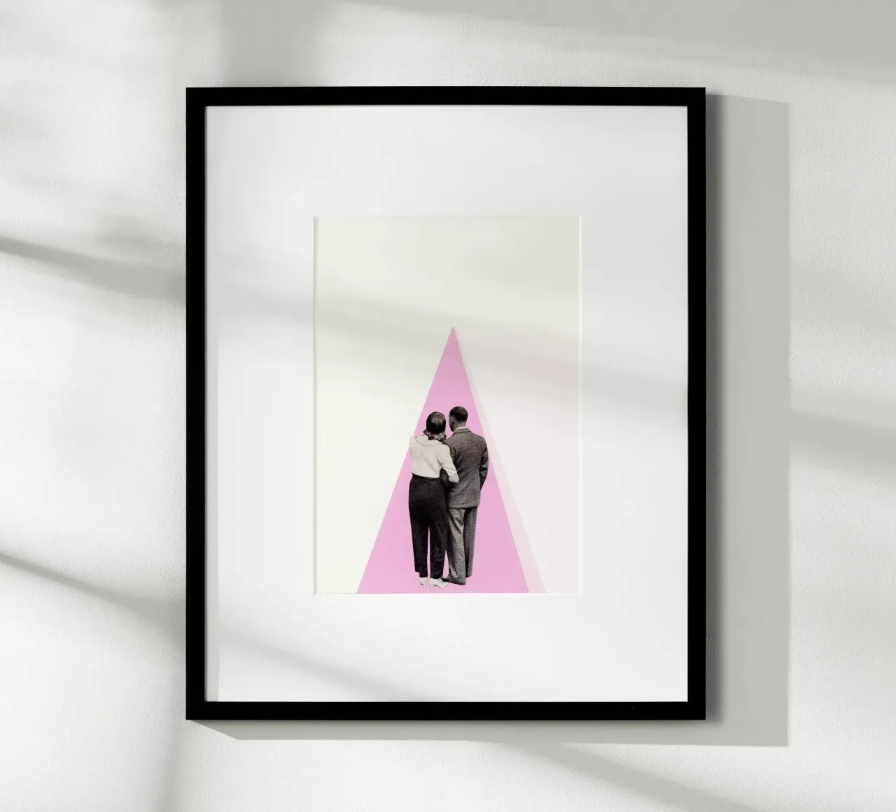 C'est juste toi et moi, bébé poster avec cadre en plastique de Cassia Beck Collage