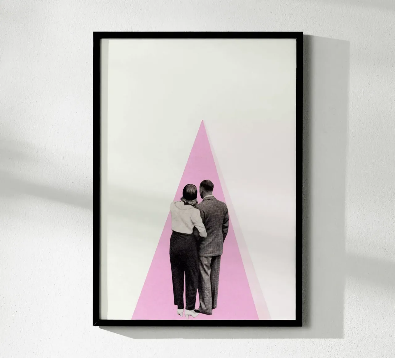 C'est juste toi et moi, bébé poster avec cadre en plastique de Cassia Beck Collage