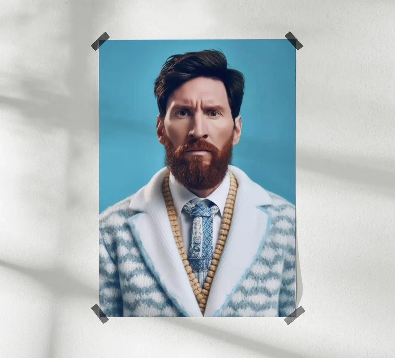 Lionel Messi Fashion Art poster da Lootprint