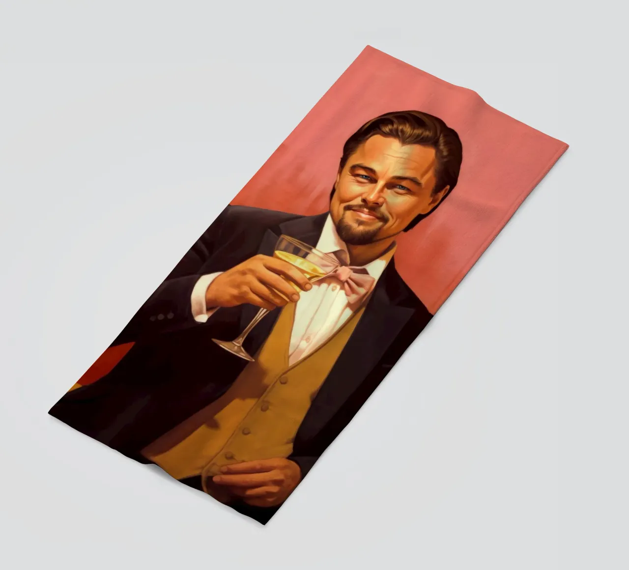 Leonardo DiCaprio Cheers Art telo mare da Lootprint