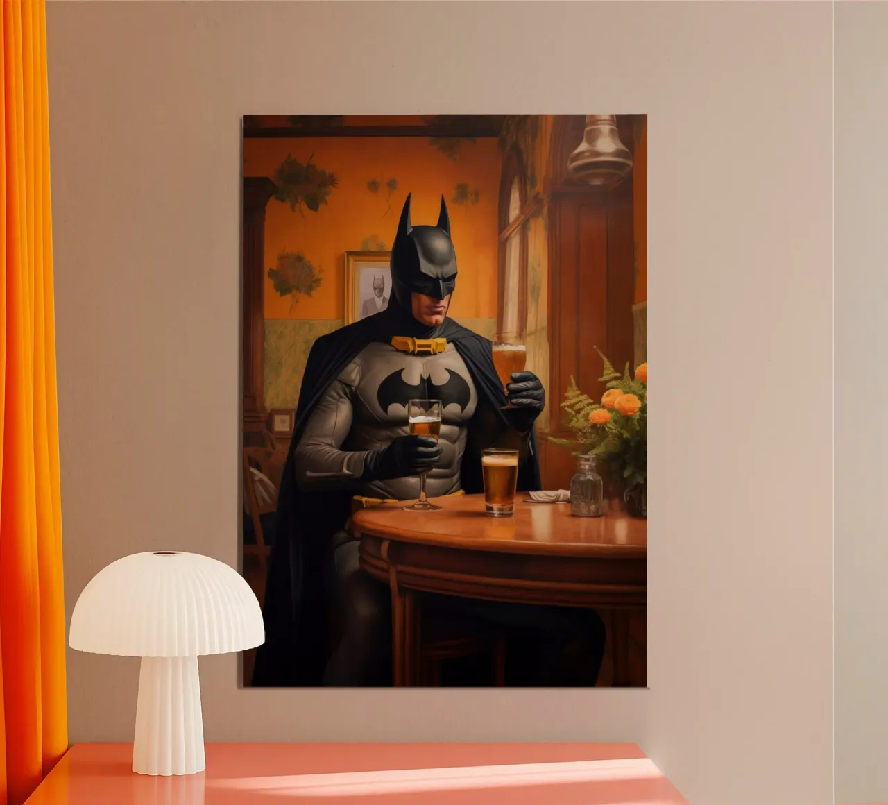 Batman Beer Art carta hahnemühle da Lootprint