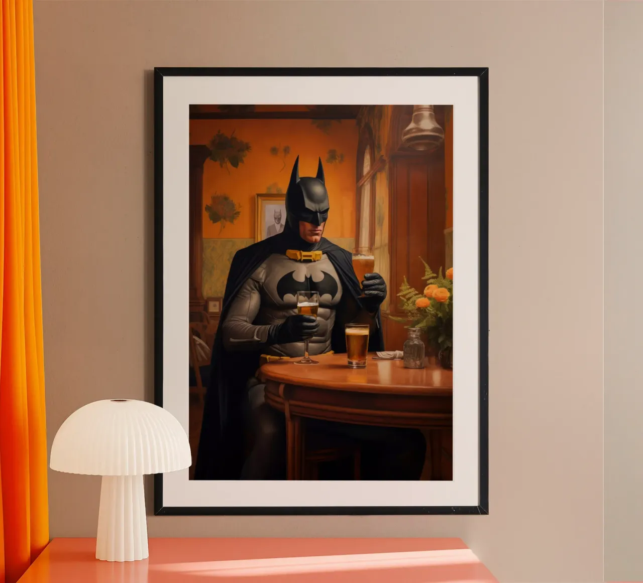 Batman Beer Art carta hahnemühle da Lootprint