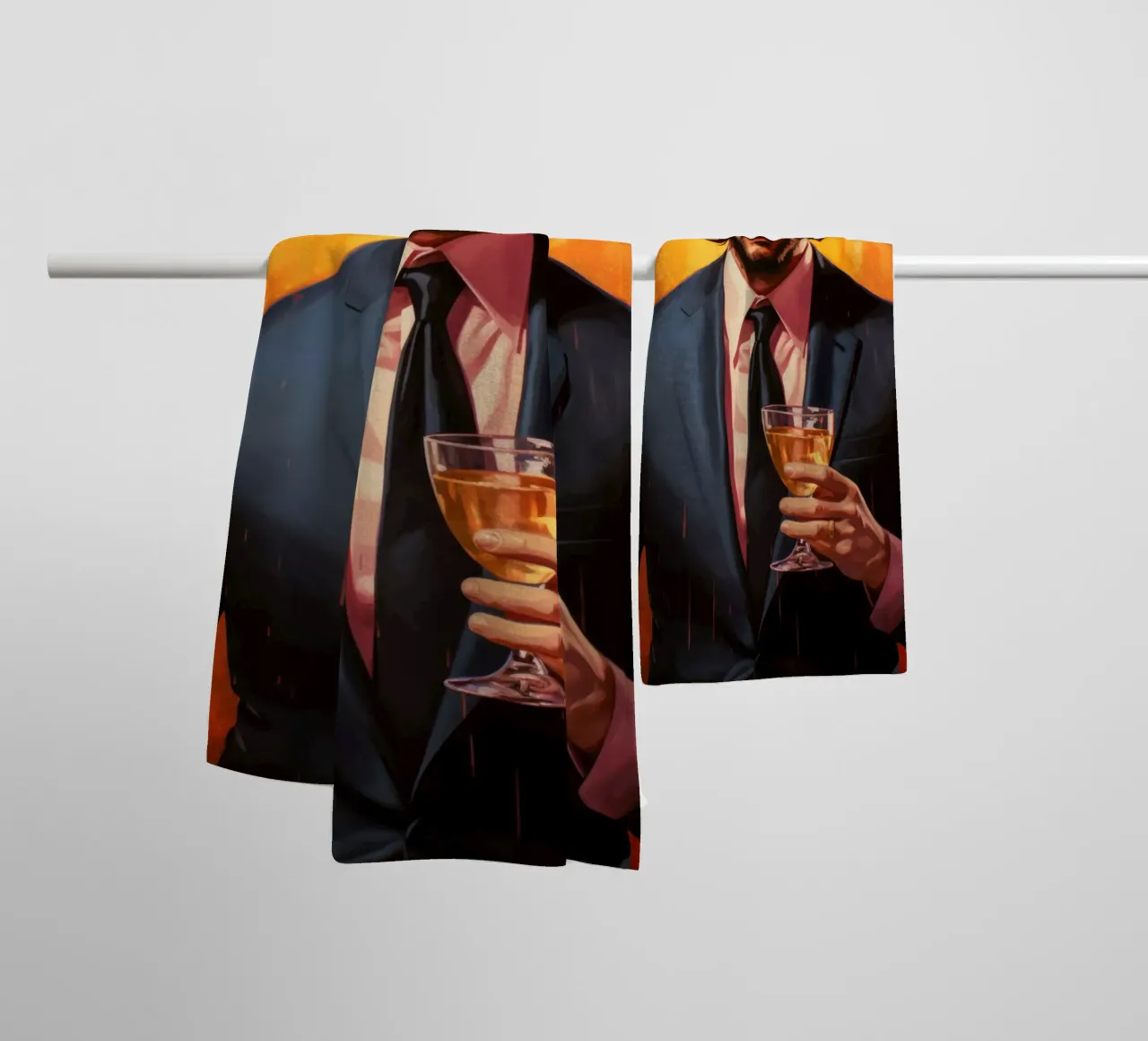 John Wick with a Drink Art asciugamano da bagno da Lootprint