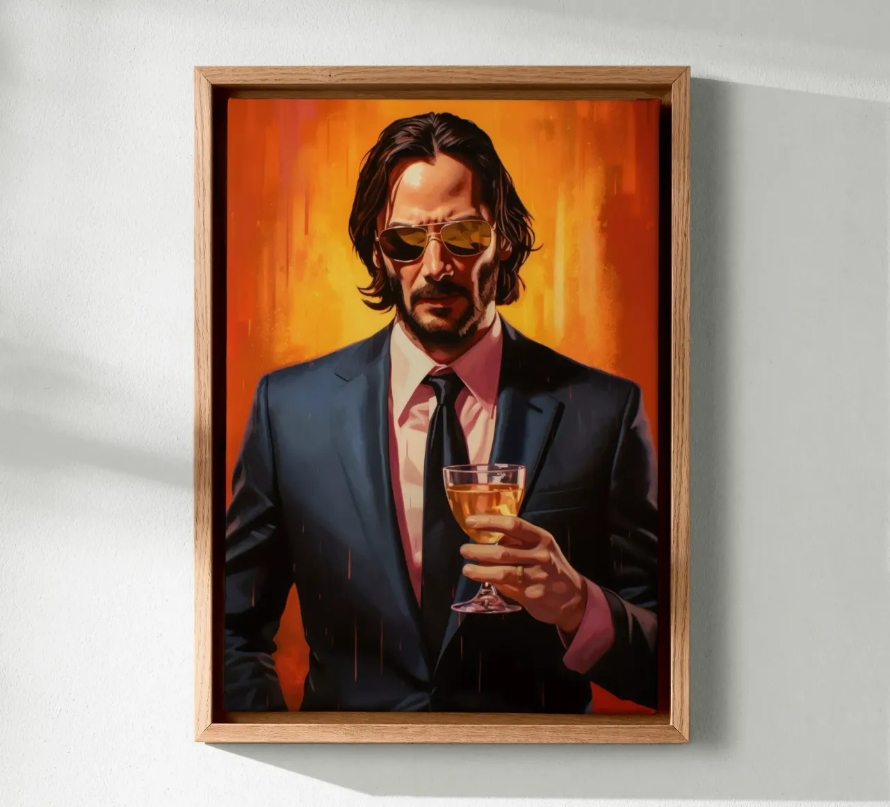 John Wick with a Drink Art tela da Lootprint