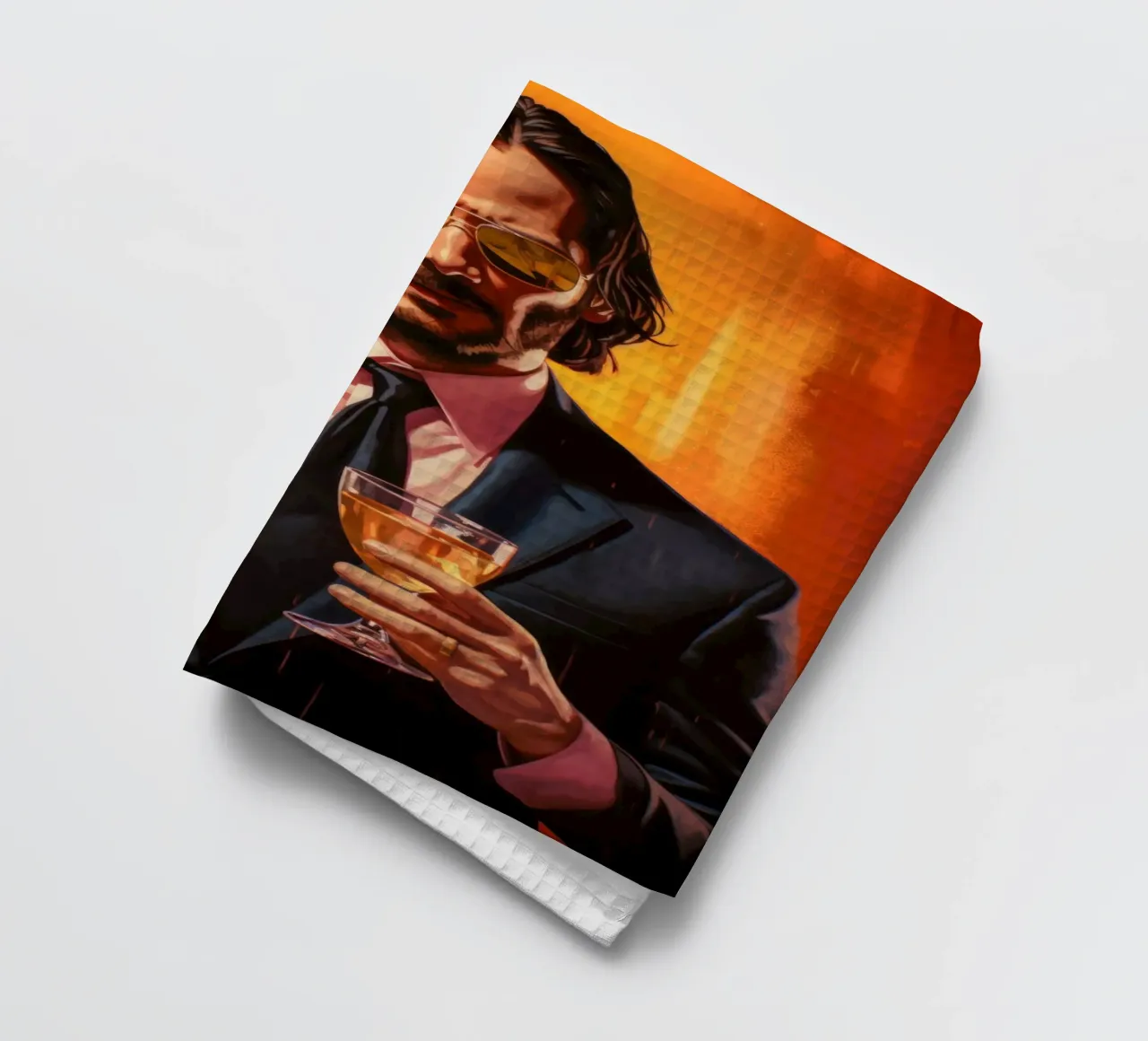 John Wick with a Drink Art canovaccio da cucina da Lootprint