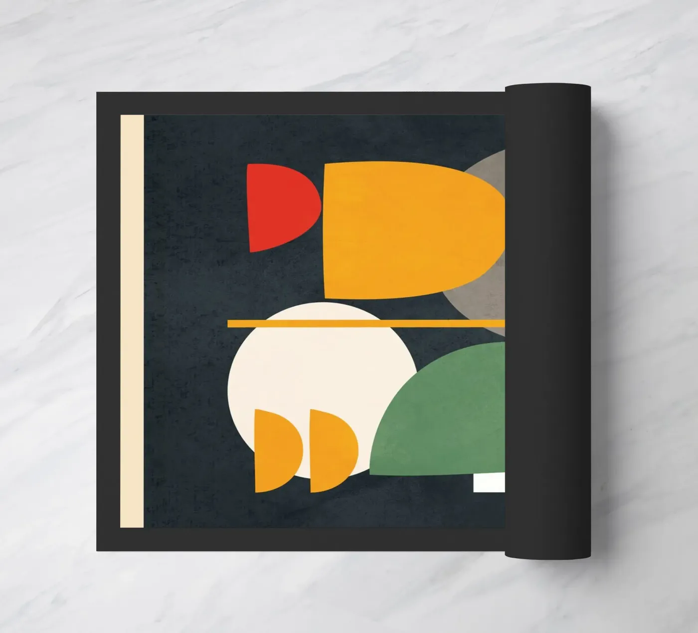 Abstract Shape Setting 1 deurmat van Flow Line 2