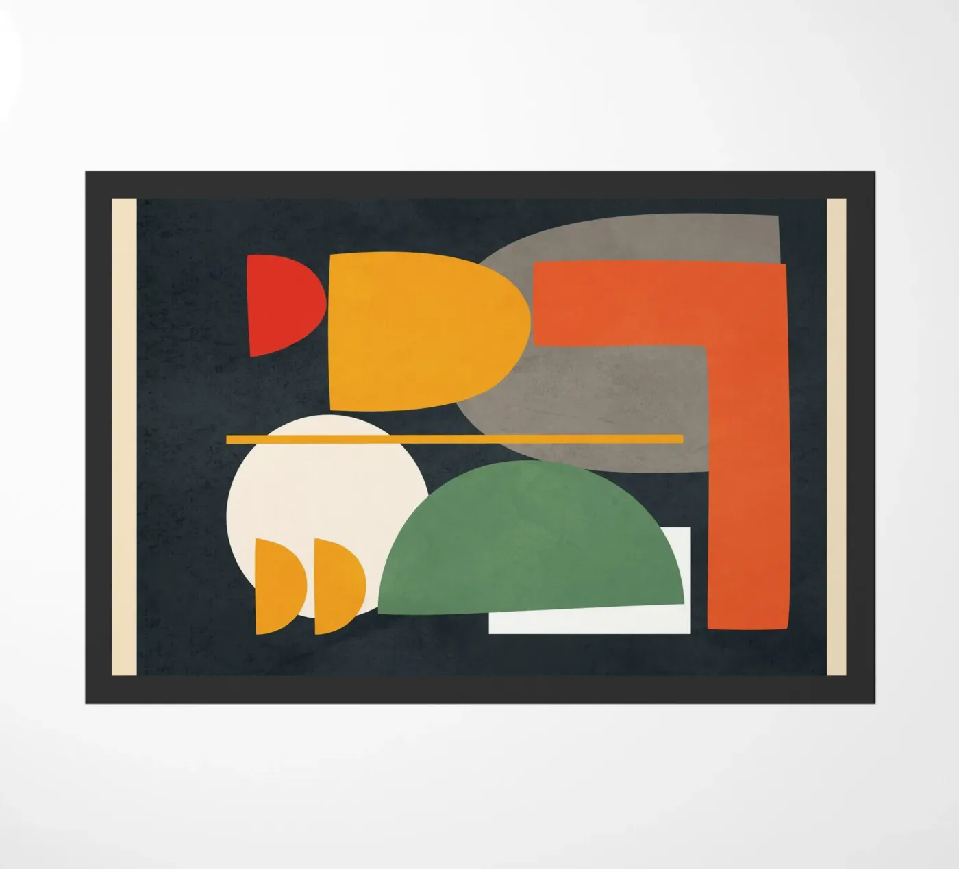 Abstract Shape Setting 1 deurmat van Flow Line 2