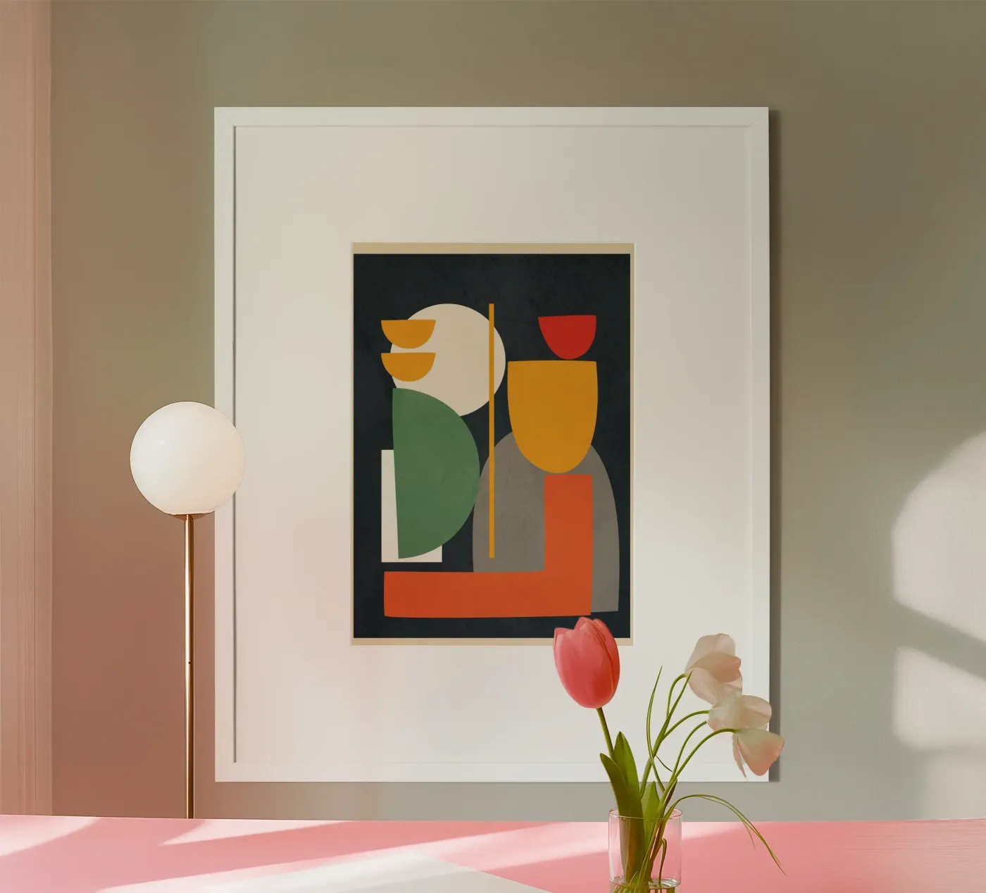 Abstract Shape Setting 1 poster by Flow Line 2
