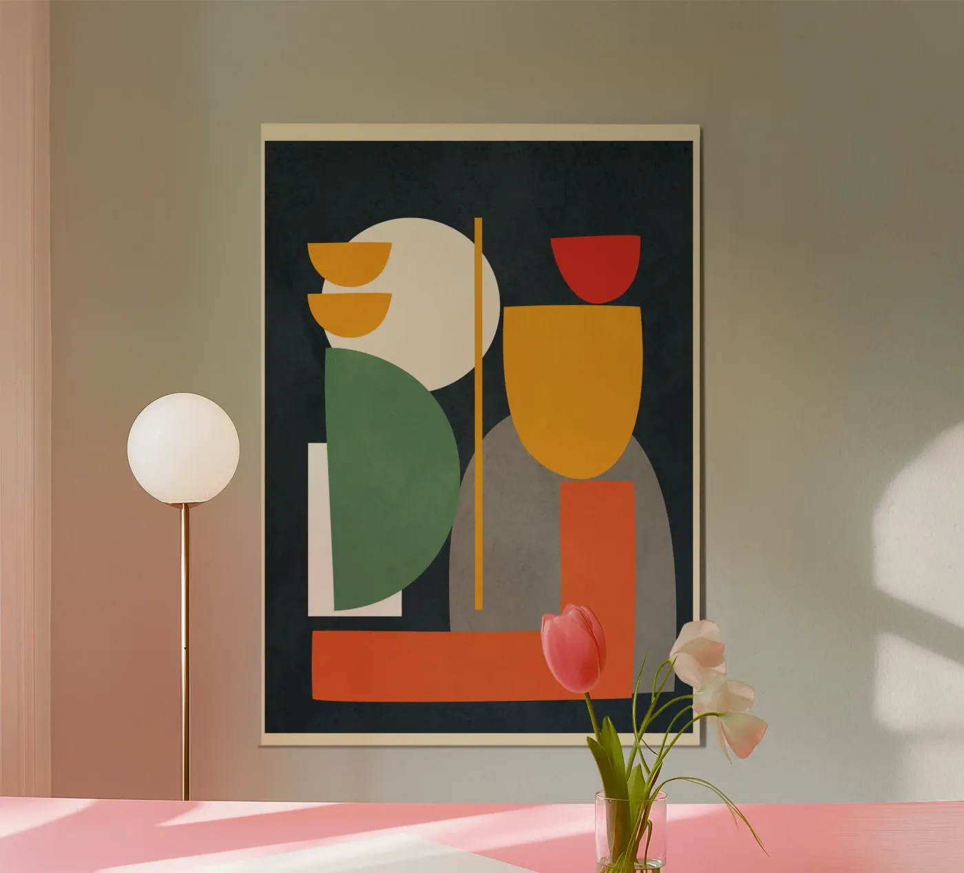 Abstract Shape Setting 1 poster by Flow Line 2