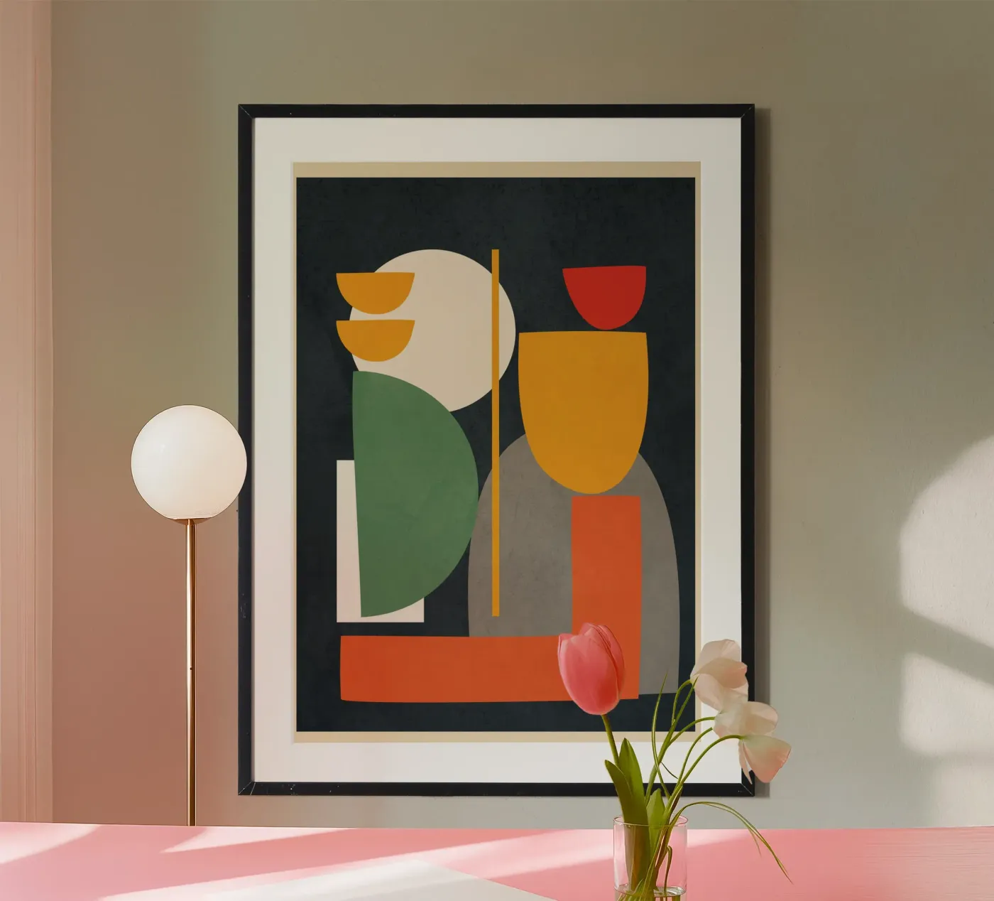 Abstract Shape Setting 1 poster by Flow Line 2
