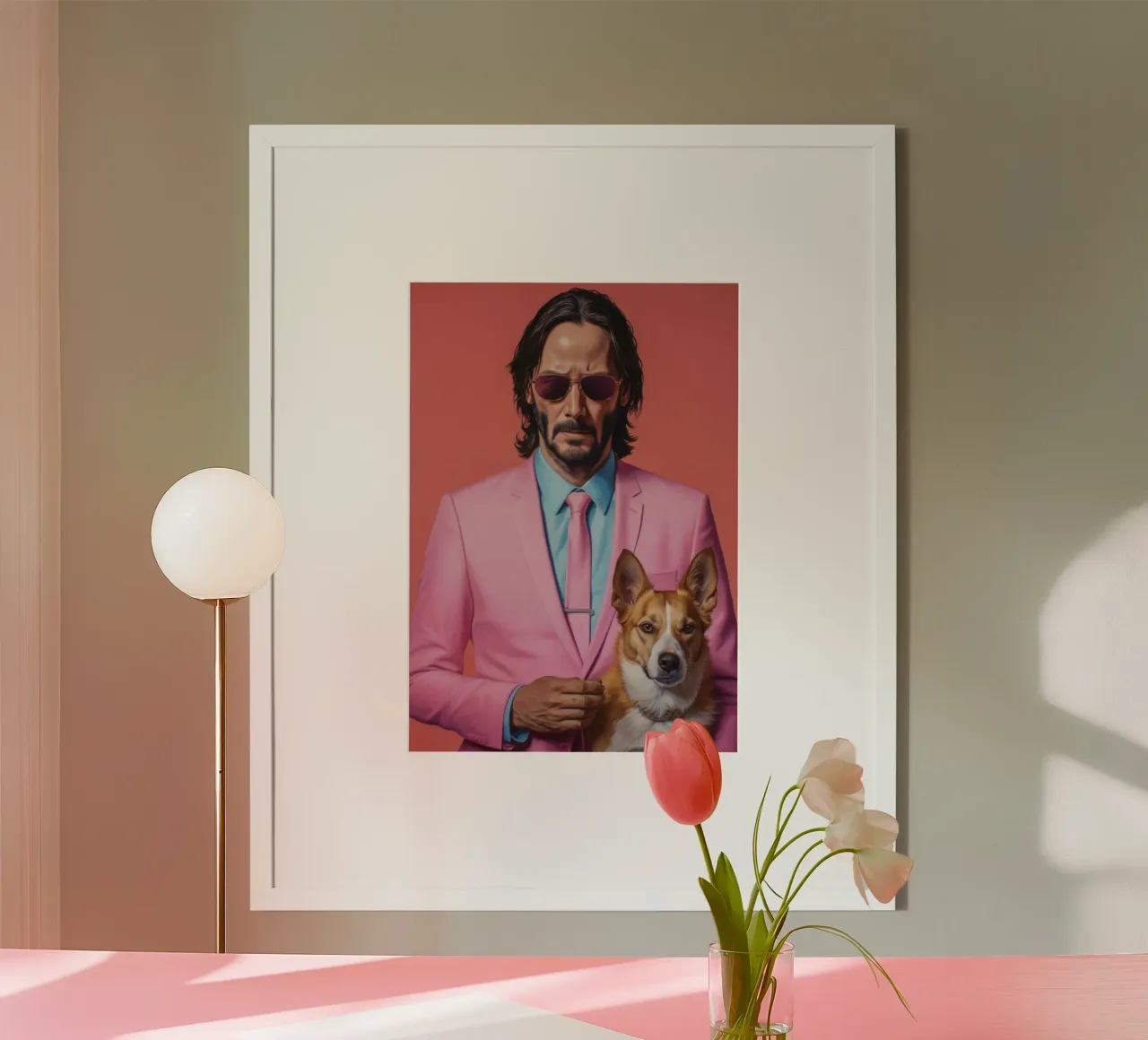 John Wick with Dog Art poster da Lootprint