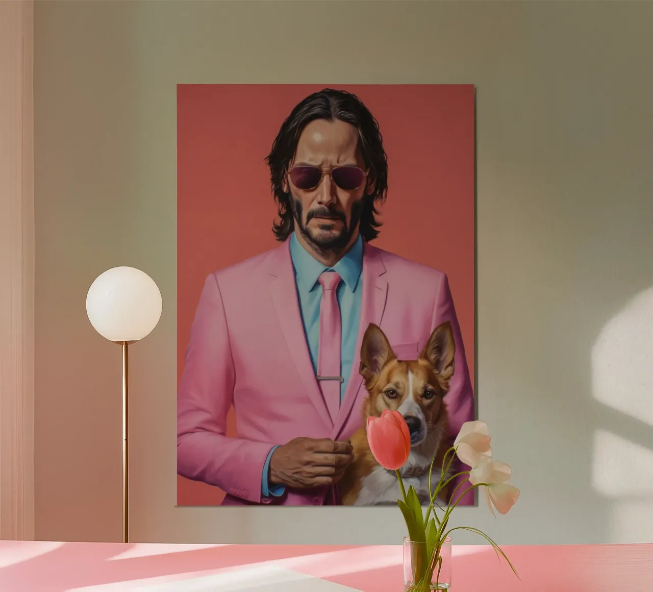 John Wick with Dog Art poster da Lootprint