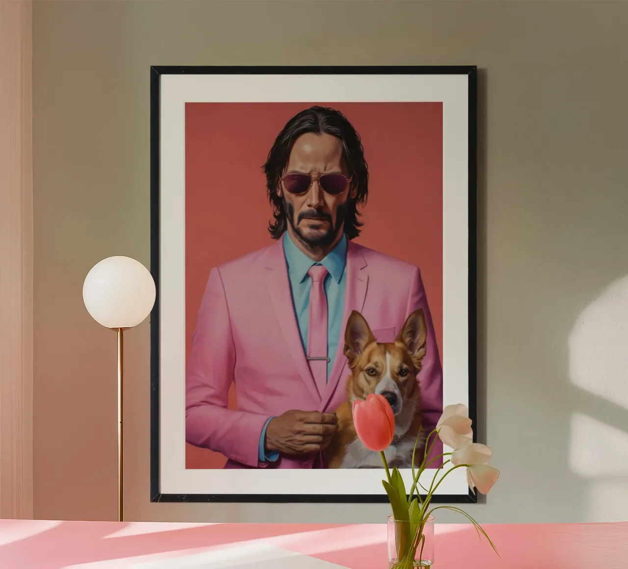 John Wick with Dog Art poster da Lootprint