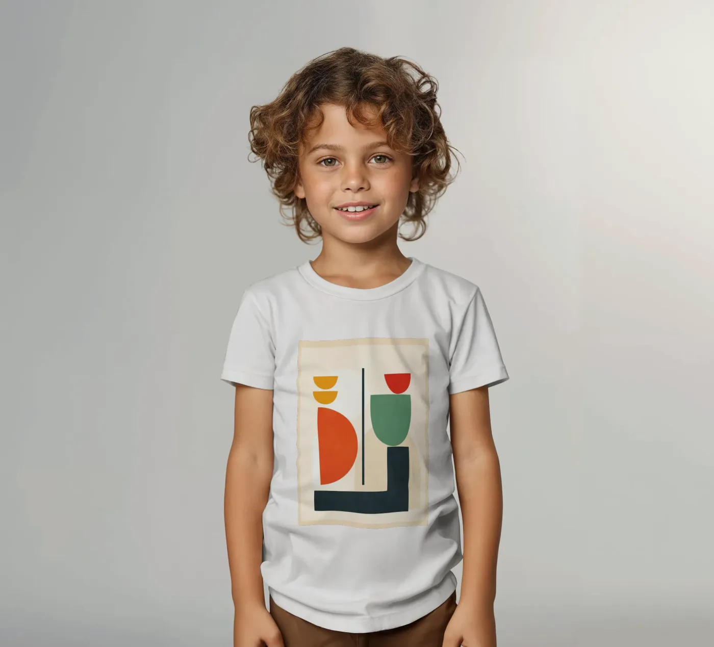 Abstract Shape Setting 2 t-shirt bambini da Flow Line 2