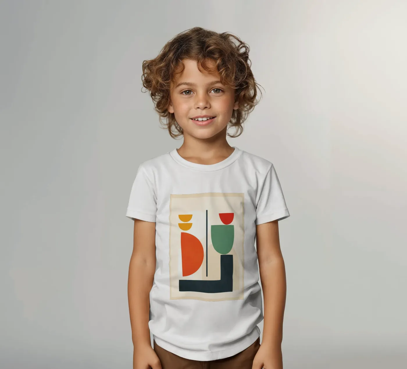 Abstract Shape Setting 2 t-shirt bambini da Flow Line 2