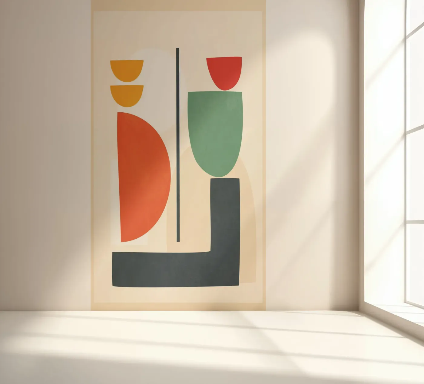 Abstract Shape Setting 2 fotobehang van Flow Line 2