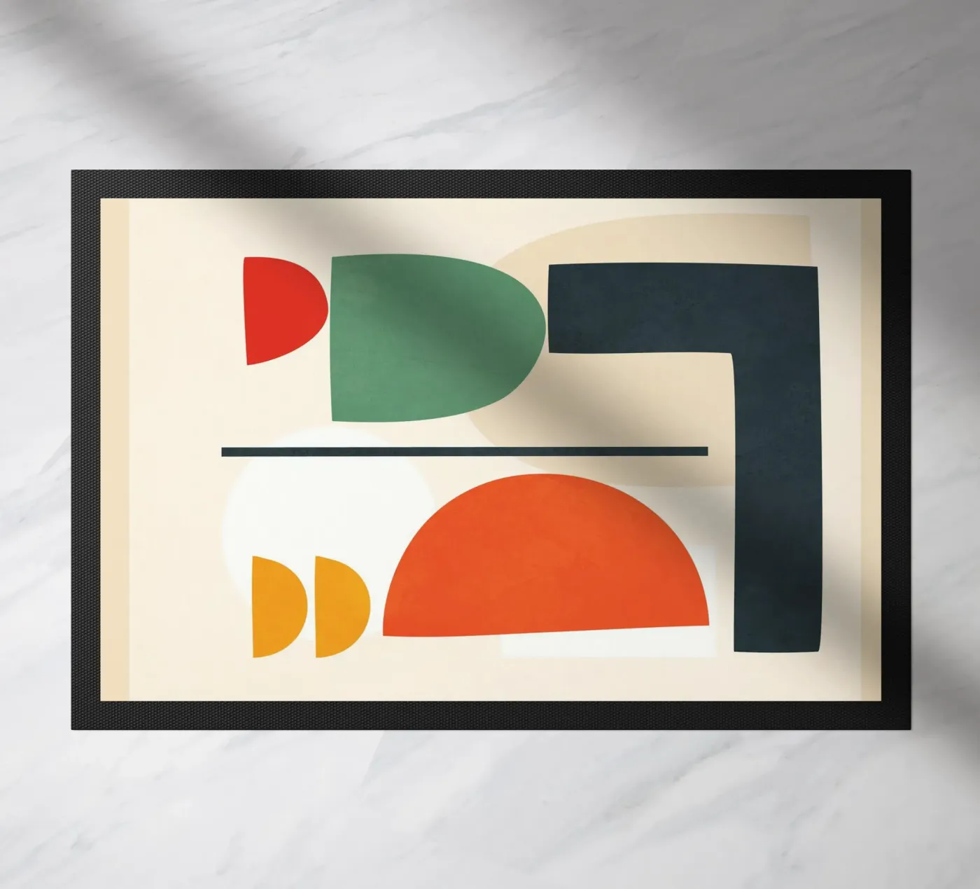 Abstract Shape Setting 2 doormat by Flow Line 2