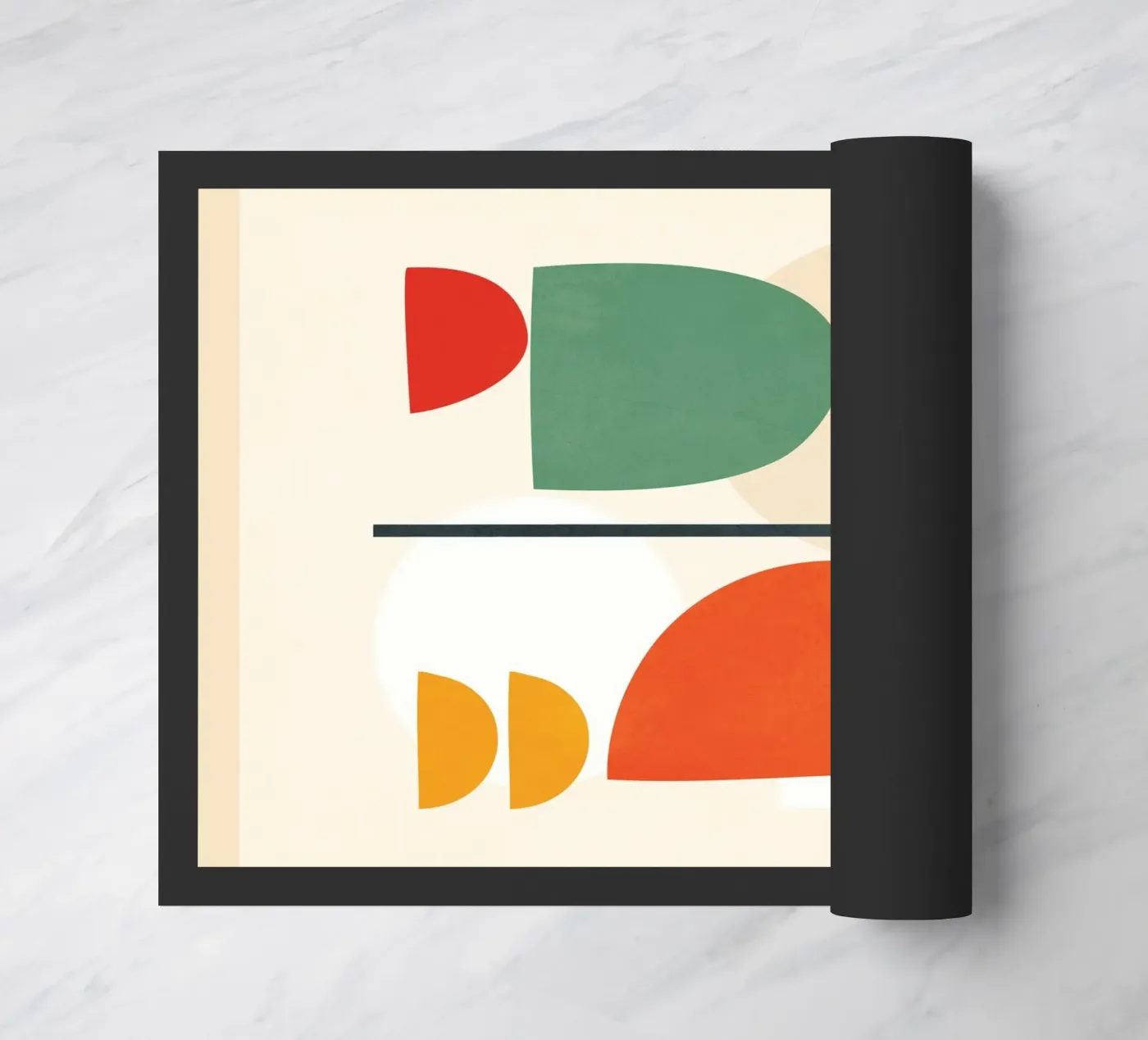 Abstract Shape Setting 2 doormat by Flow Line 2