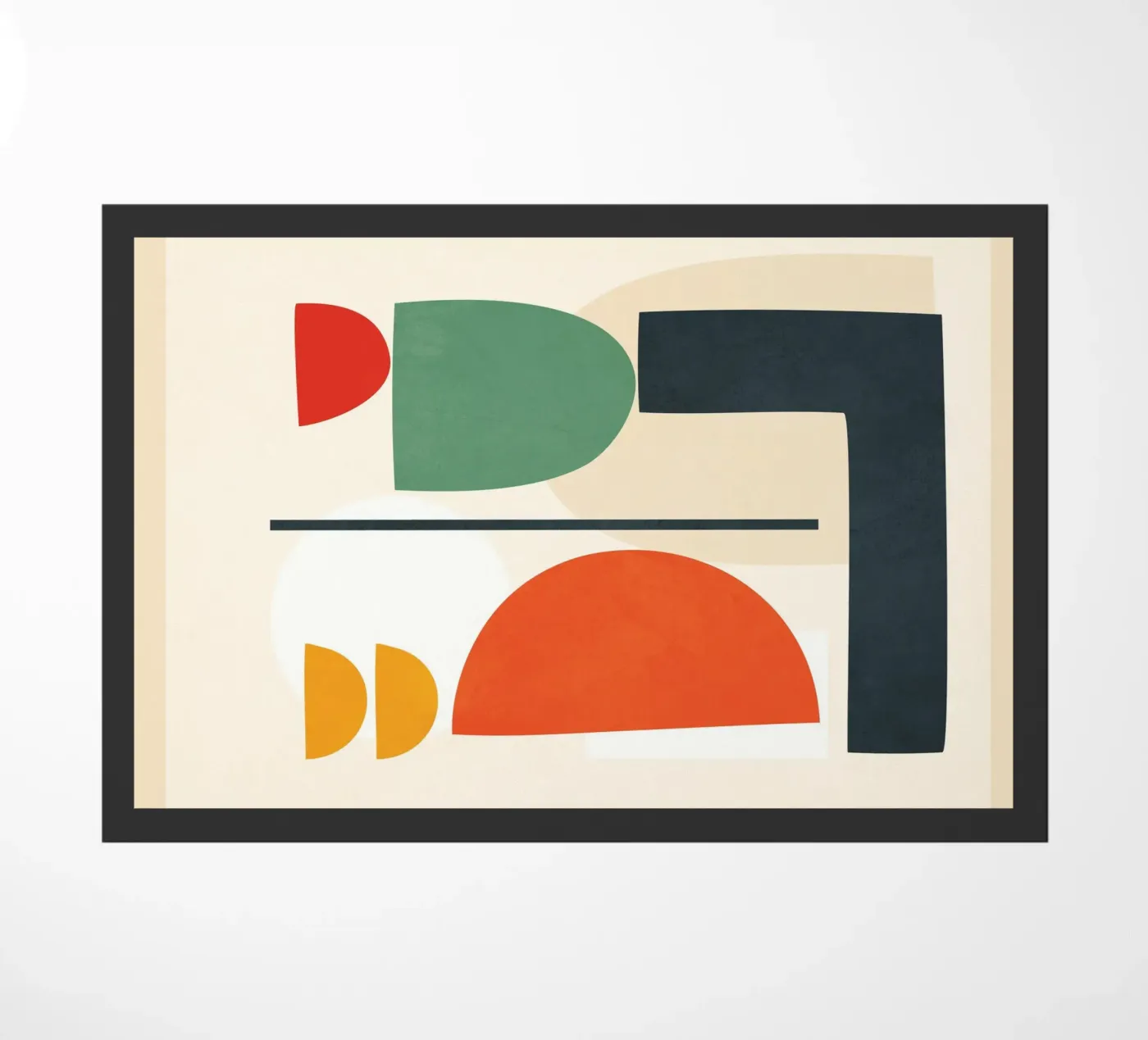 Abstract Shape Setting 2 doormat by Flow Line 2