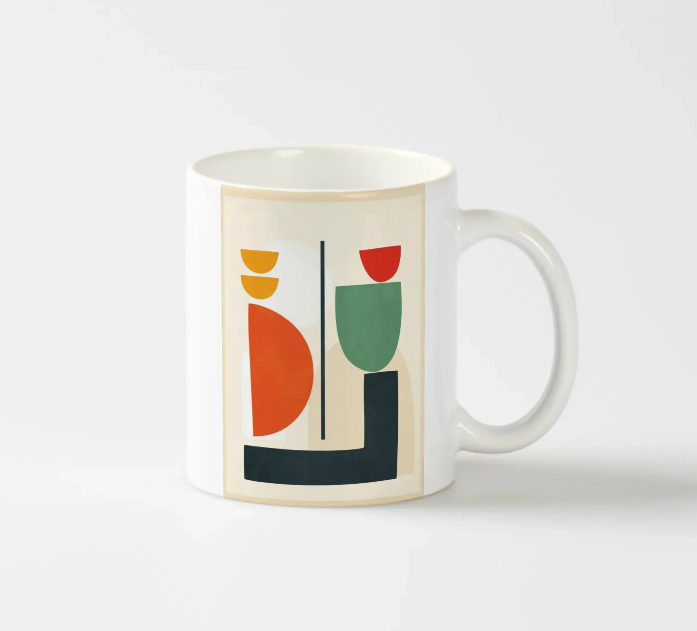 Abstract Shape Setting 2 ceramic mug by Flow Line 2