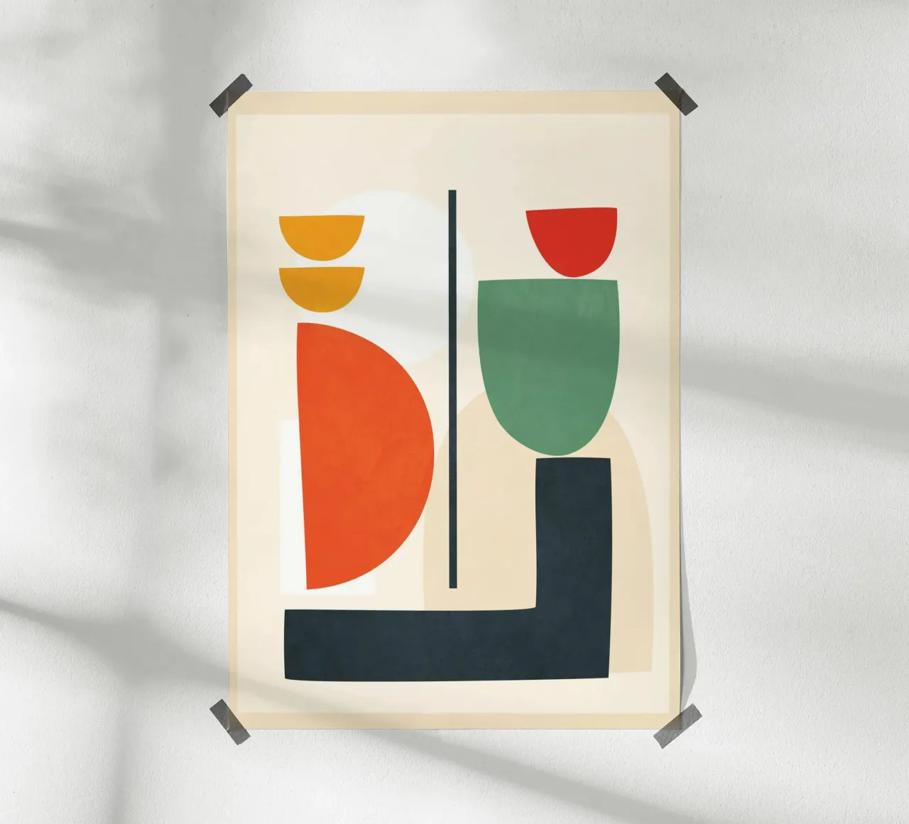 Abstract Shape Setting 2 poster by Flow Line 2