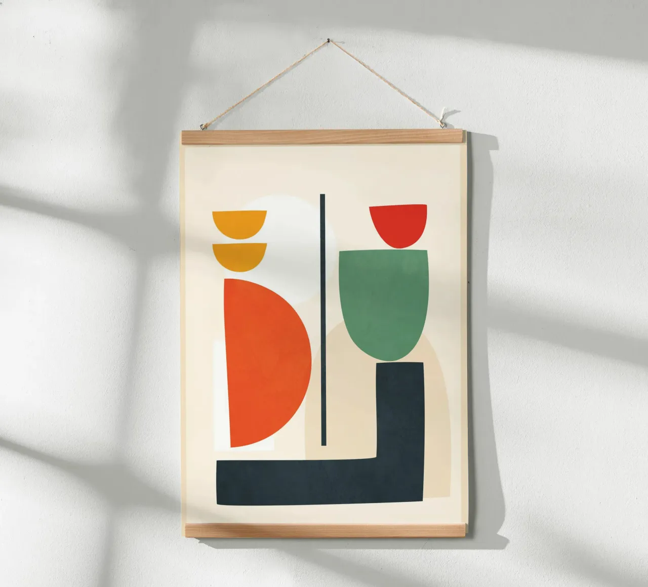 Abstract Shape Setting 2 poster by Flow Line 2