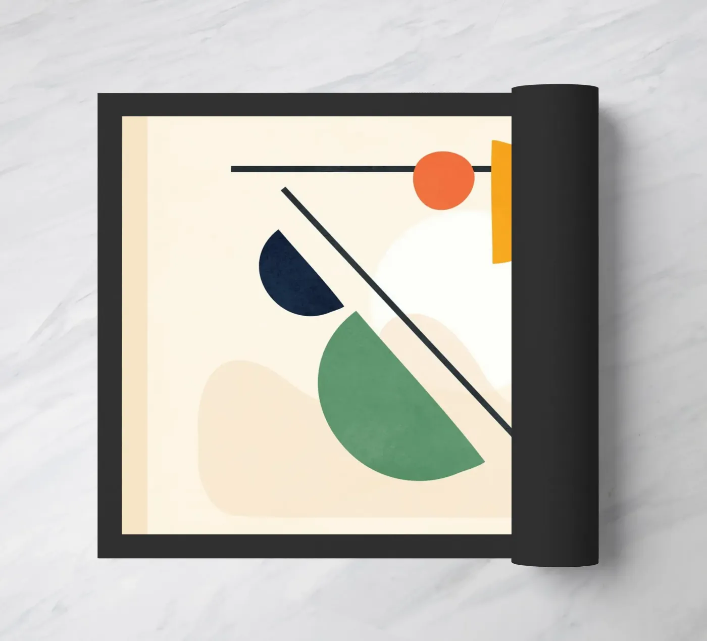 Abstract Shape Setting 3 doormat by Flow Line 2