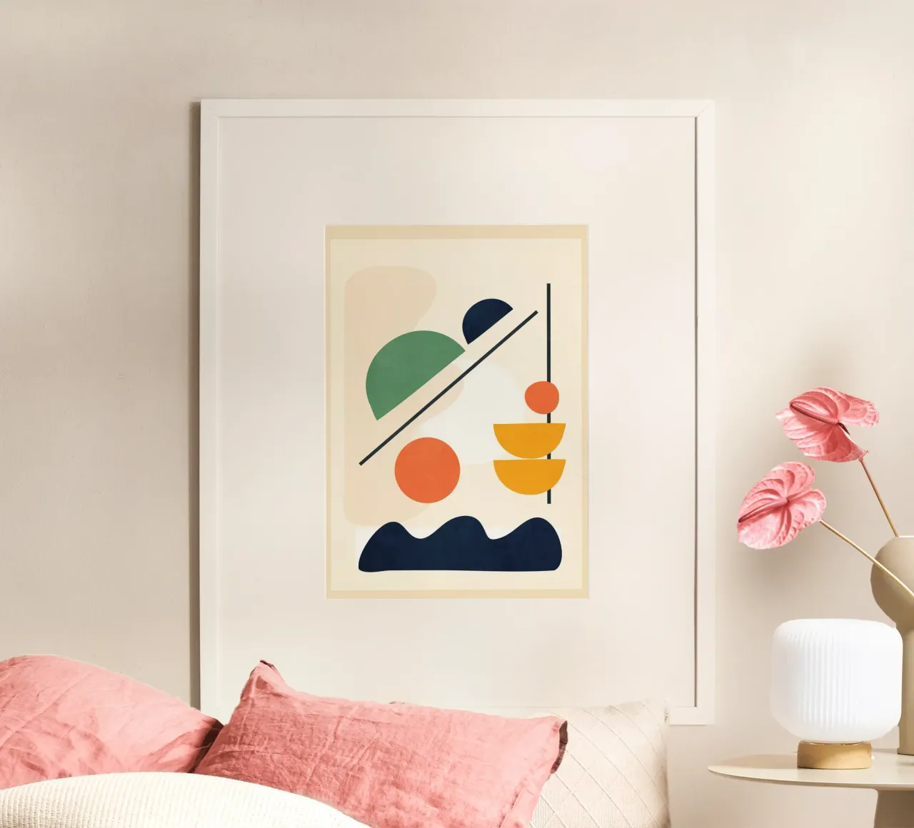 Abstract Shape Setting 3 poster van Flow Line 2