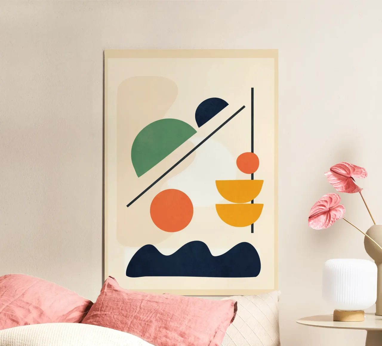 Abstract Shape Setting 3 poster van Flow Line 2