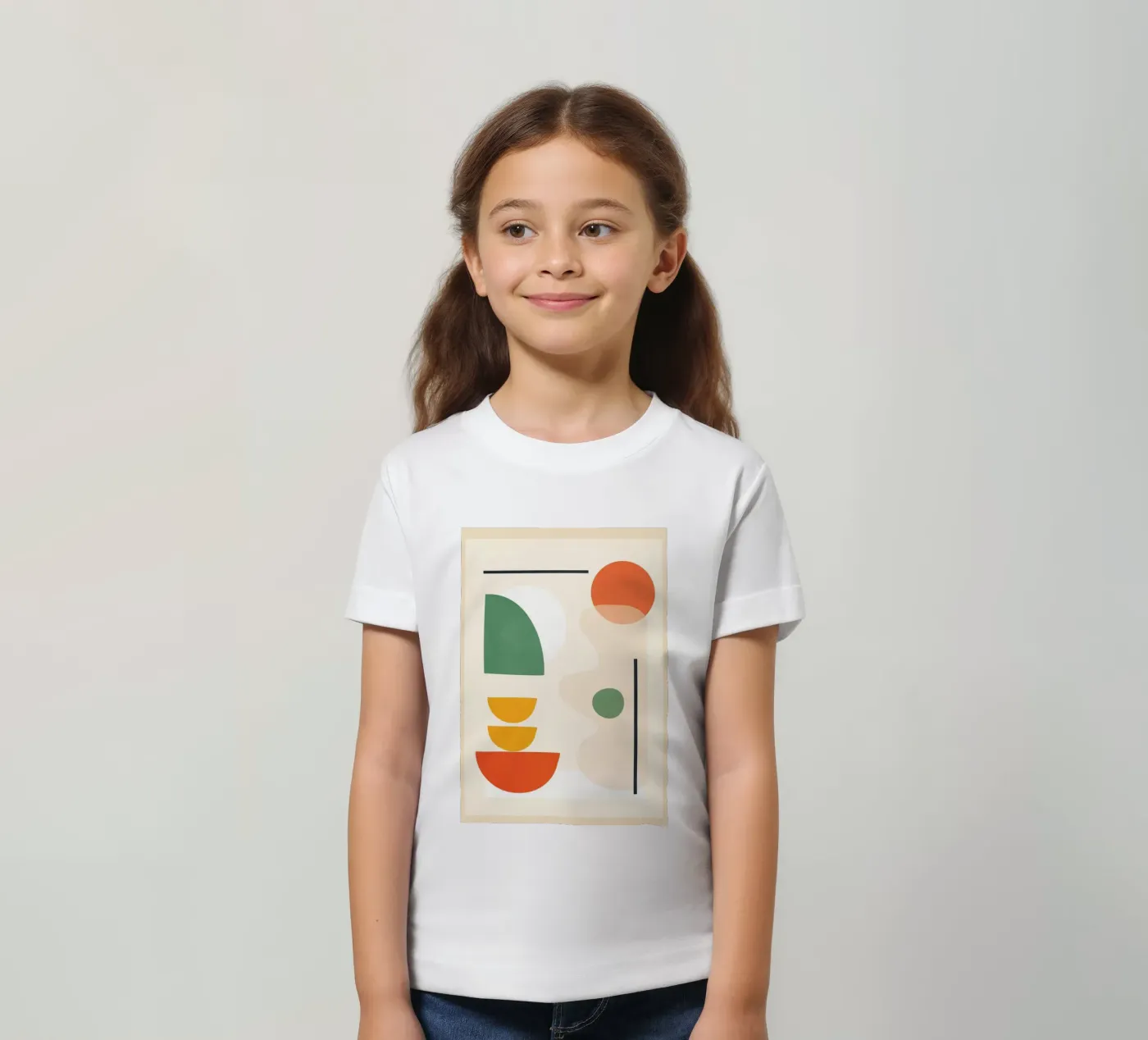 Abstract Shape Setting 4 t-shirt bambini da Flow Line 2