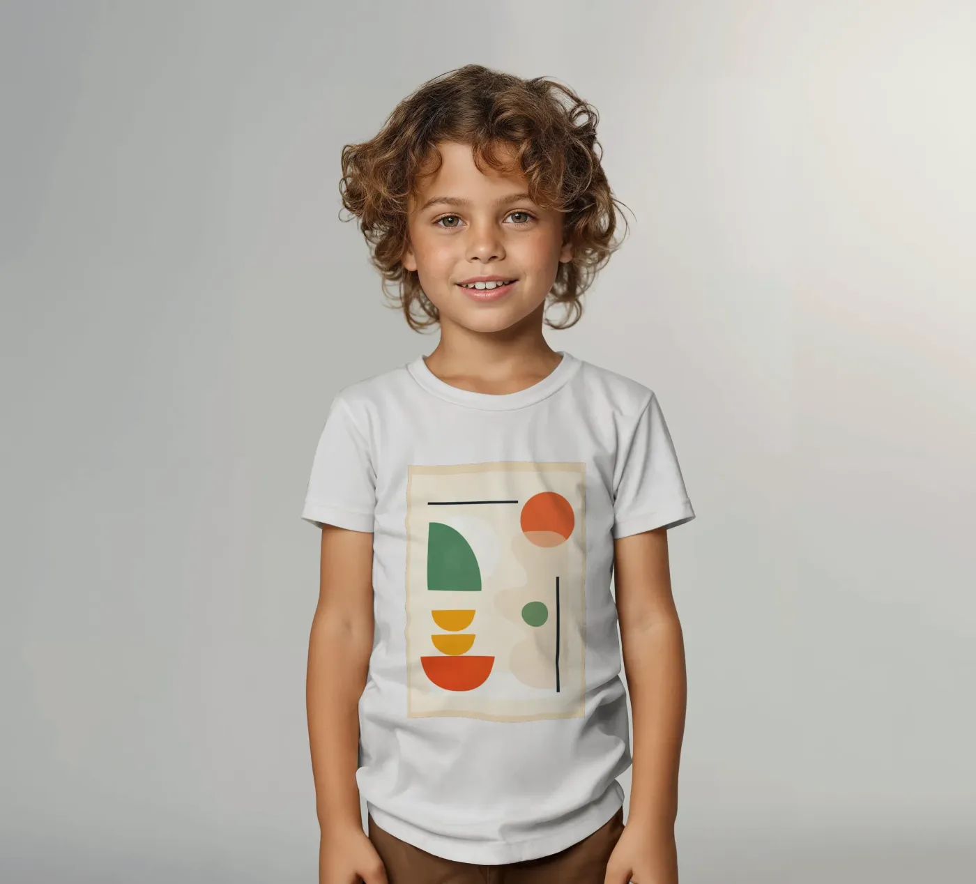 Abstract Shape Setting 4 t-shirt bambini da Flow Line 2