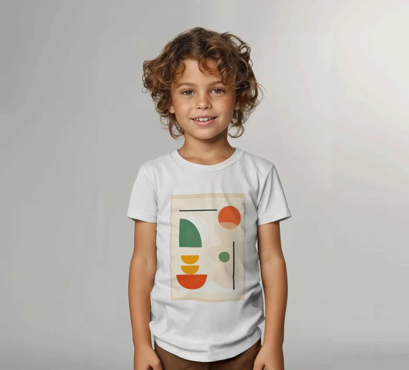 Abstract Shape Setting 4 t-shirt bambini da Flow Line 2