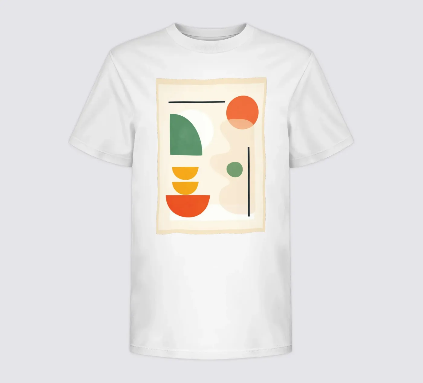 Abstract Shape Setting 4 t-shirt bambini da Flow Line 2