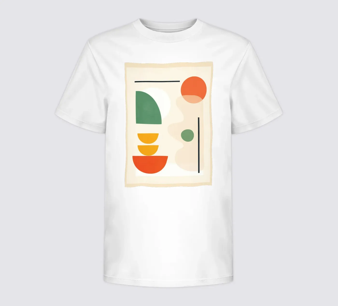 Abstract Shape Setting 4 t-shirt bambini da Flow Line 2