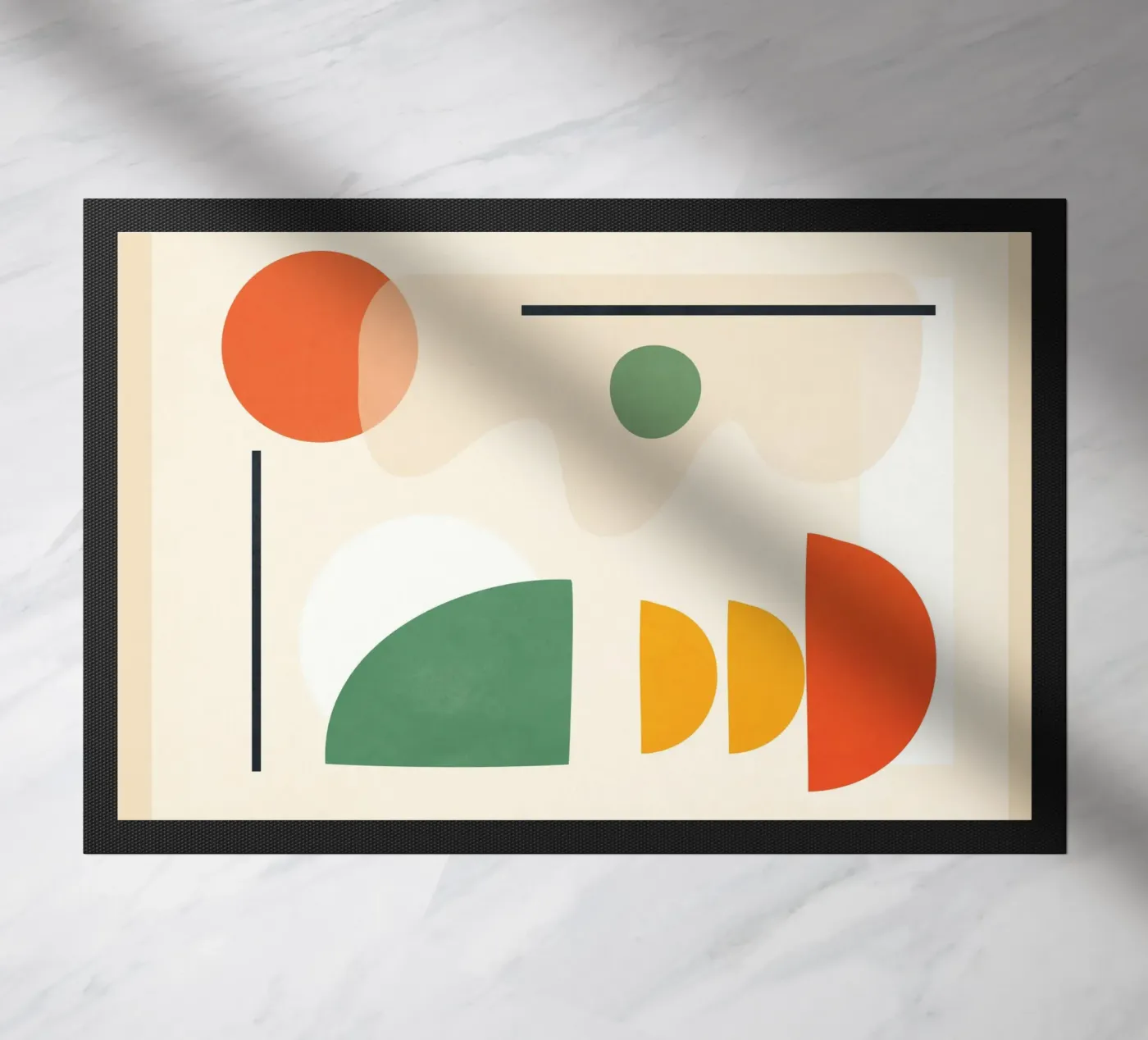 Abstract Shape Setting 4 doormat by Flow Line 2