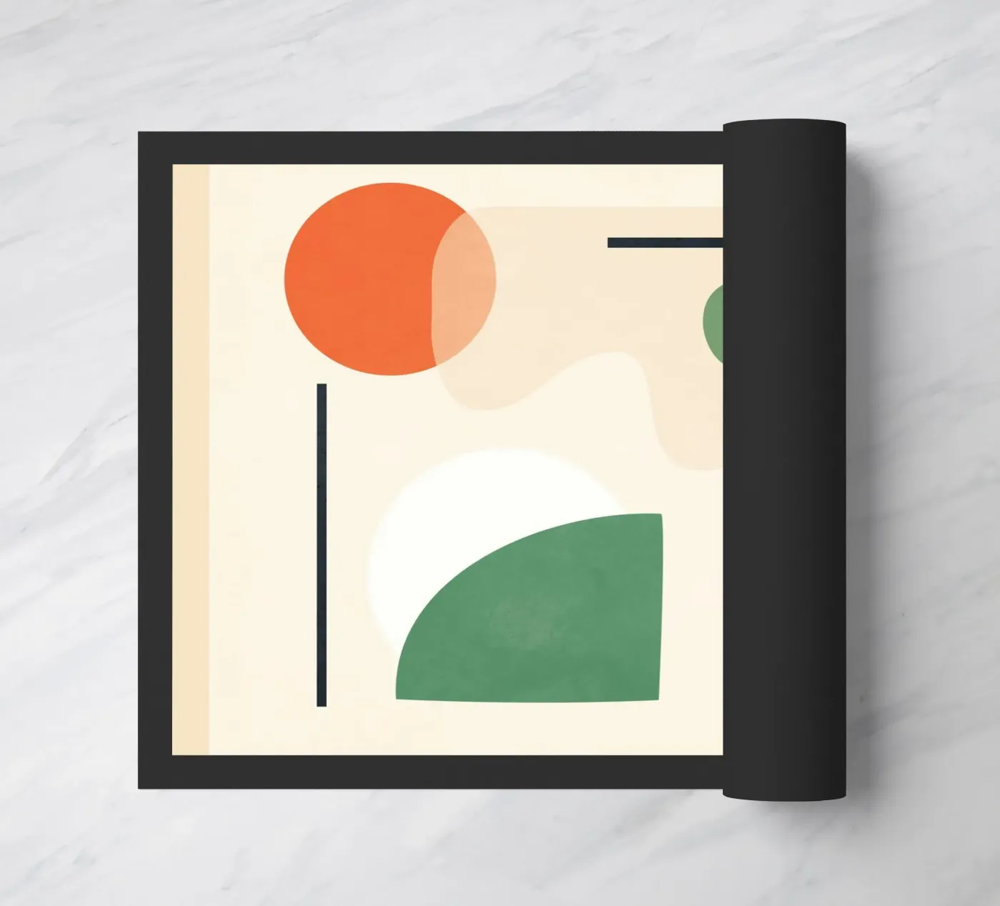 Abstract Shape Setting 4 doormat by Flow Line 2