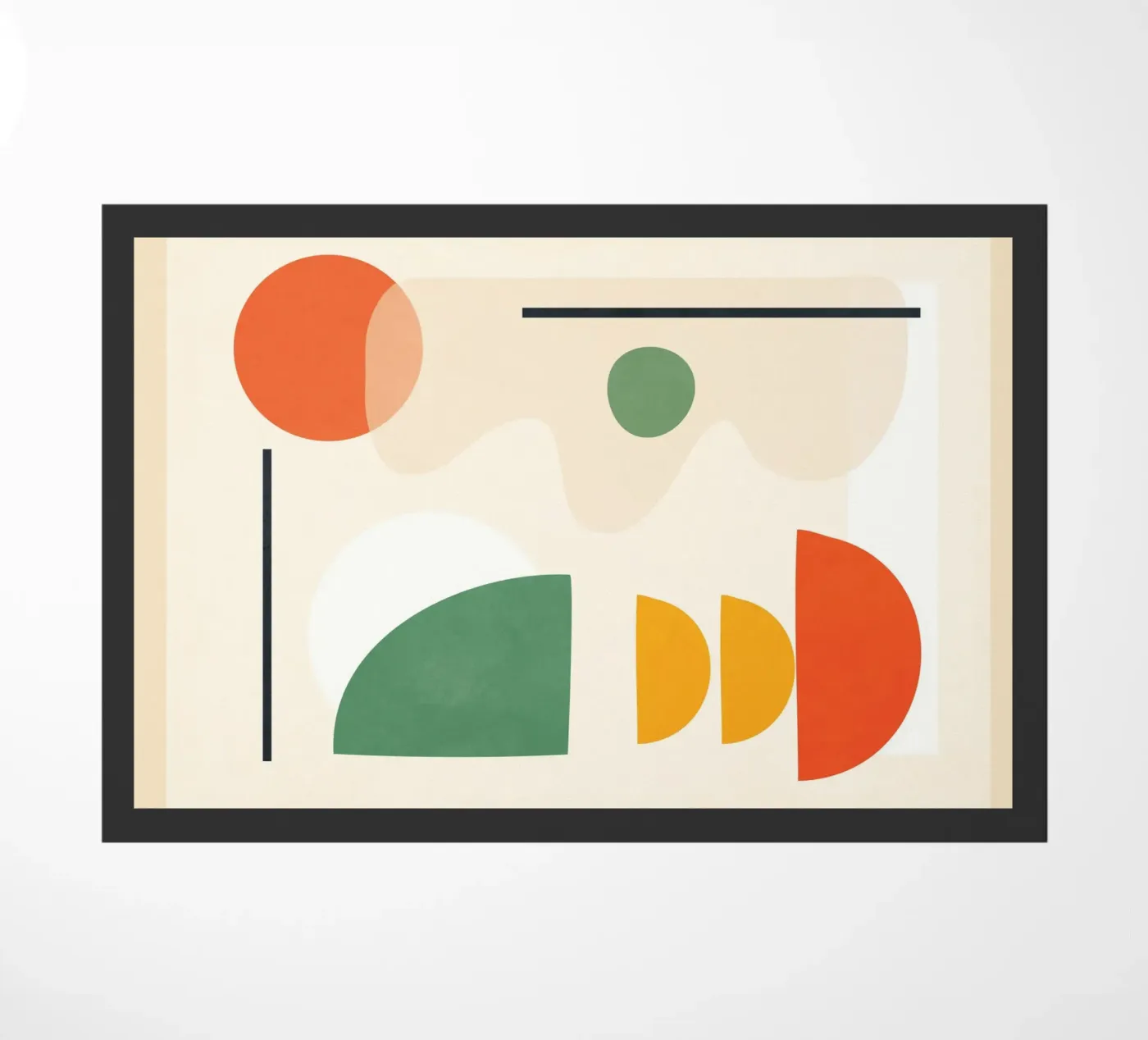 Abstract Shape Setting 4 doormat by Flow Line 2
