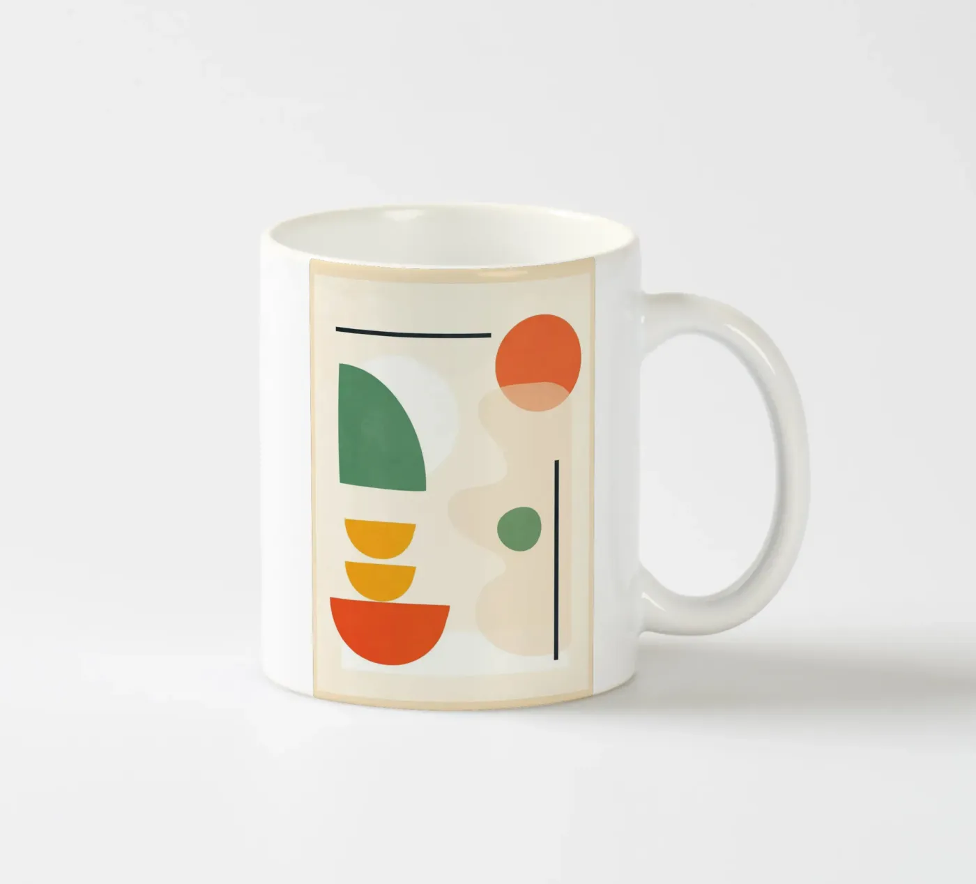 Abstract Shape Setting 4 ceramic mug by Flow Line 2