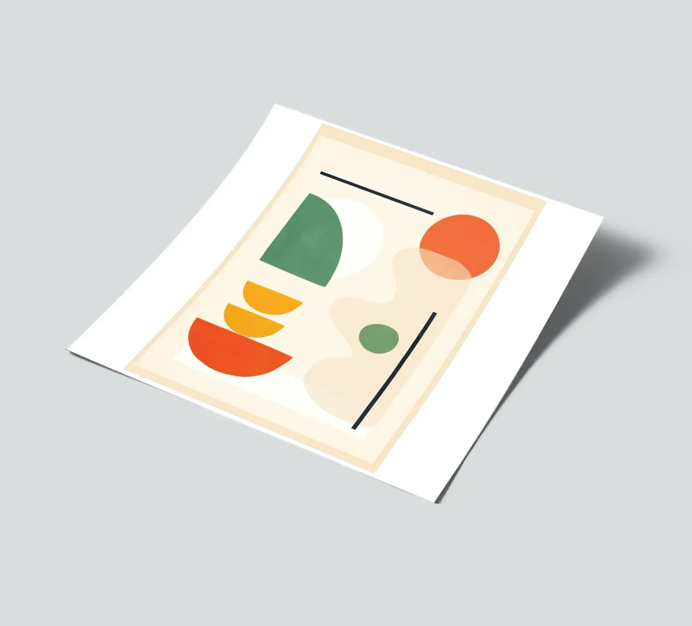 Abstract Shape Setting 4 sticker sheet by Flow Line 2