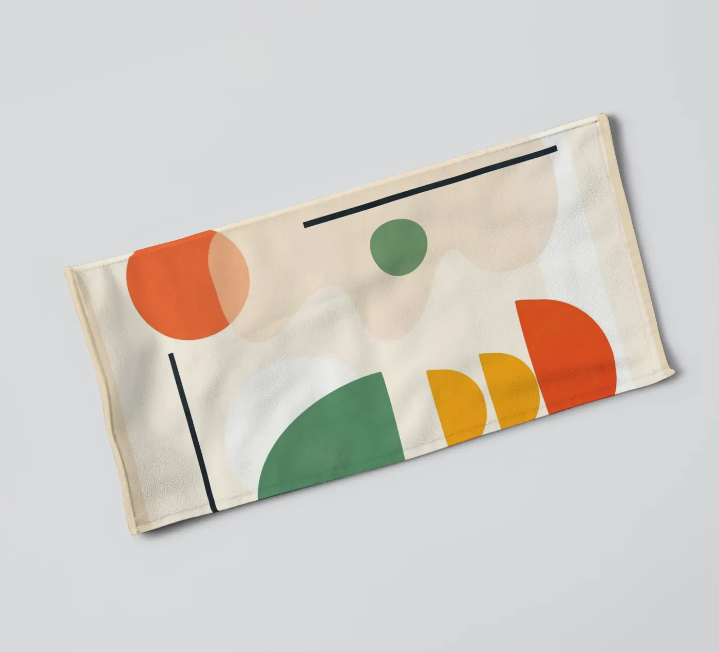 Abstract Shape Setting 4 badhanddoek van Flow Line 2
