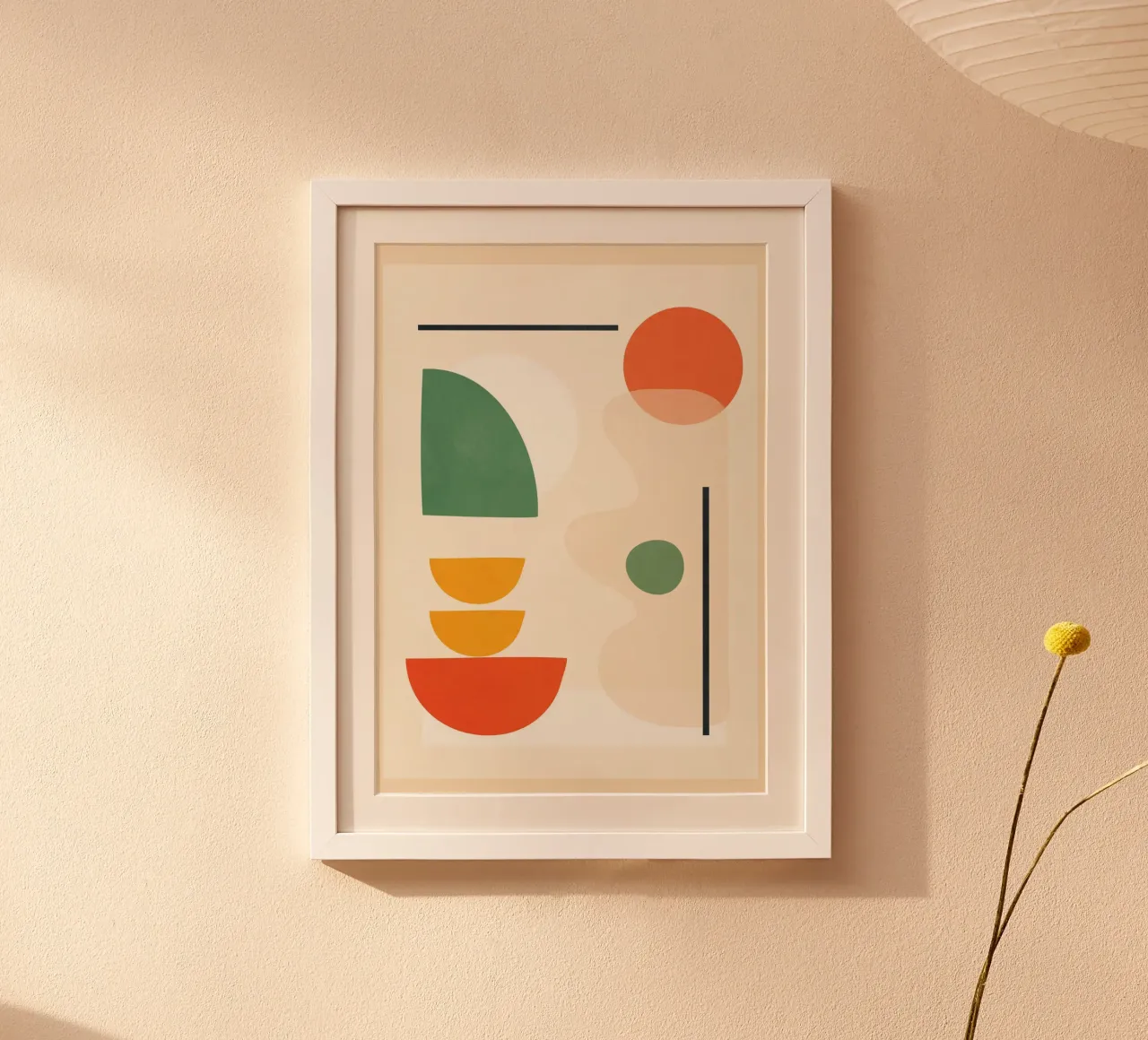 Abstract Shape Setting 4 poster van Flow Line 2