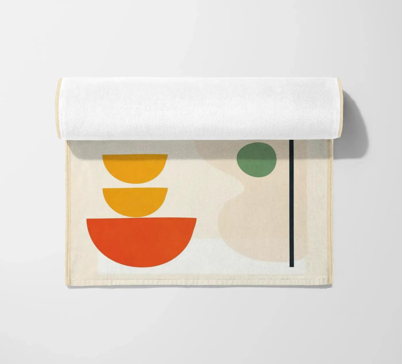 Abstract Shape Setting 4 Strandtuch von Flow Line 2
